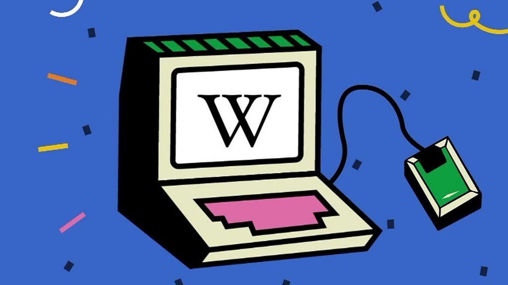 A graphic image of Wikipedia