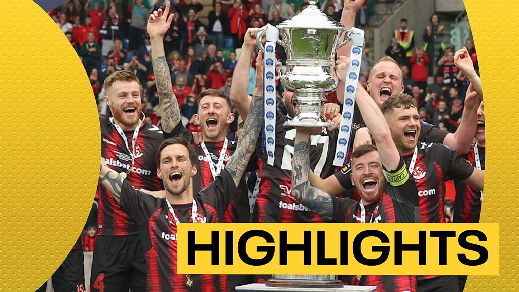 Irish Cup final Watch highlights as Crusaders beat Ballymena to win Irish Cup BBC Sport