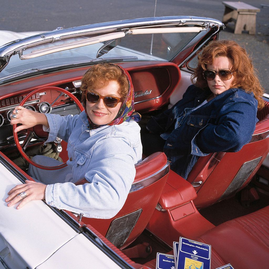 French and Saunders in a parody of the film Thelma and Louise