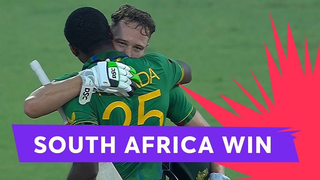 T20 World Cup - South Africa v Sri Lanka: Watch South Africa beat Sri Lanka in dramatic style