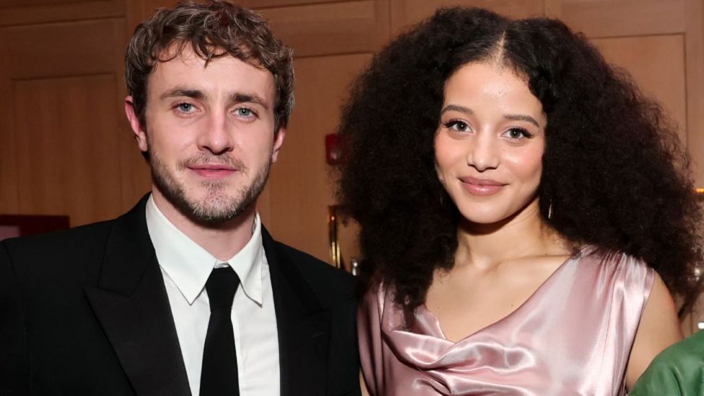 Paul Mescal and Chase Infiniti attend the 37th Annual Palm Springs International Film Awards after party at Parker Palm Springs on January 03, 2026 in Palm Springs, California.