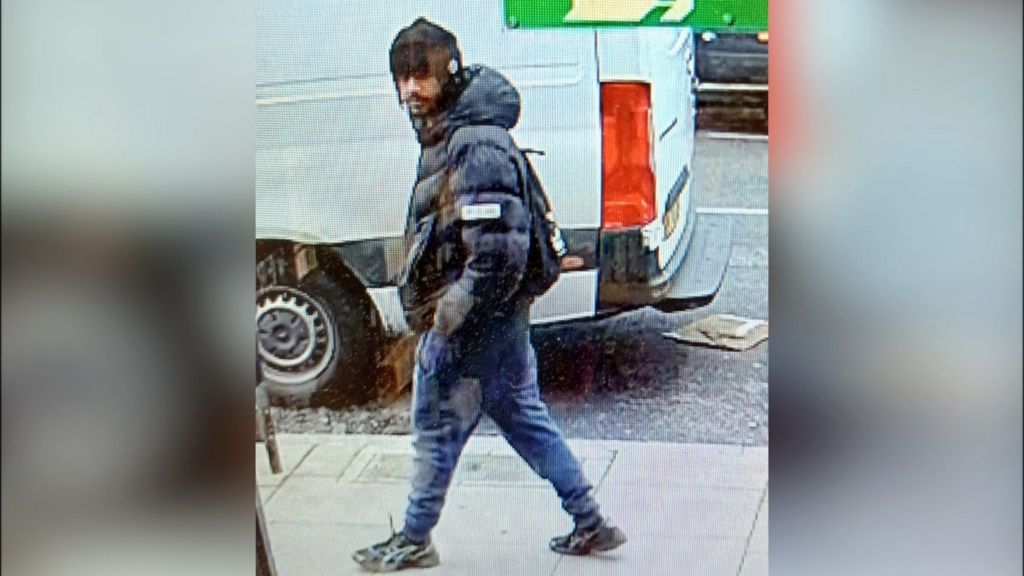 The suspect caught on CCTV