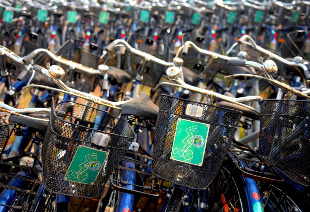 : Bicycles from the Kanyashree Project at the Block Development Offices of Midnapore ready for distribution among the poor Girl Students. Kanyashree Project is an International recognised project of West Bengal Government by UNICEF. The Project aims at making education easy for the poor 