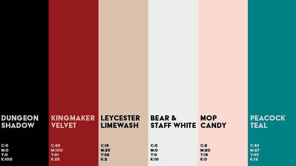 Warwick colour palette