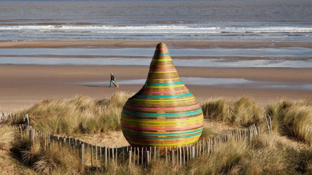 Jabba the Hutt beach hut in Mablethorpe, Lincolnshire