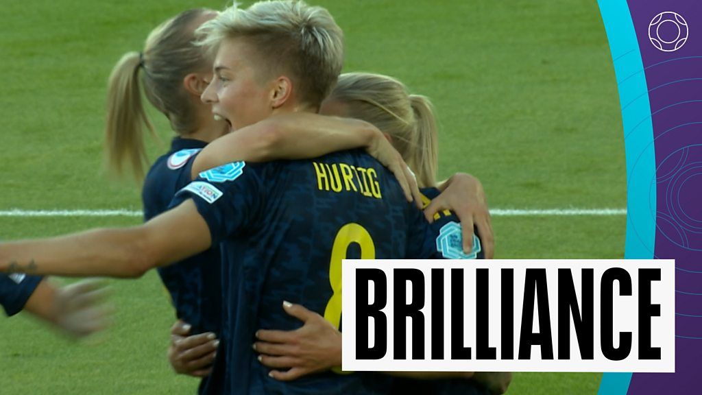 Euro 2022: Jonna Andersson puts Sweden ahead after 'brilliant' Kosovare Asllani skill