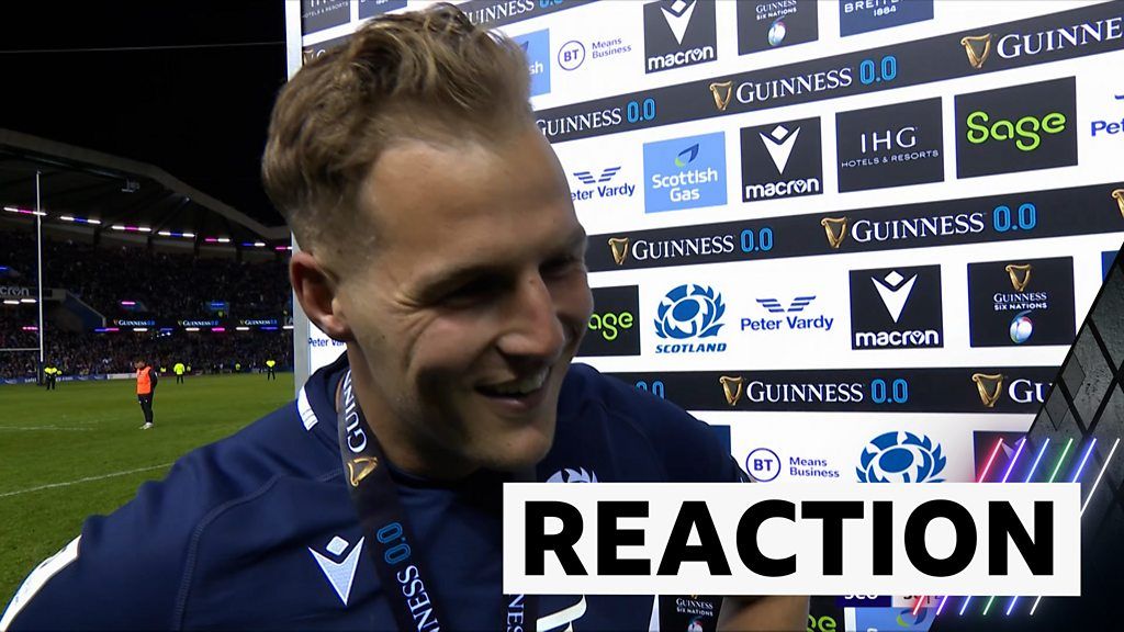 Scotland's Van der Merwe 'buzzing' after hat-trick