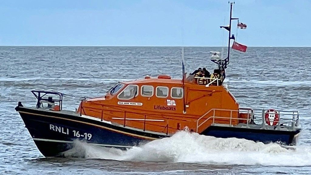 The all-weather Tamar-class lifeboat at Walton-on-the-Naze.