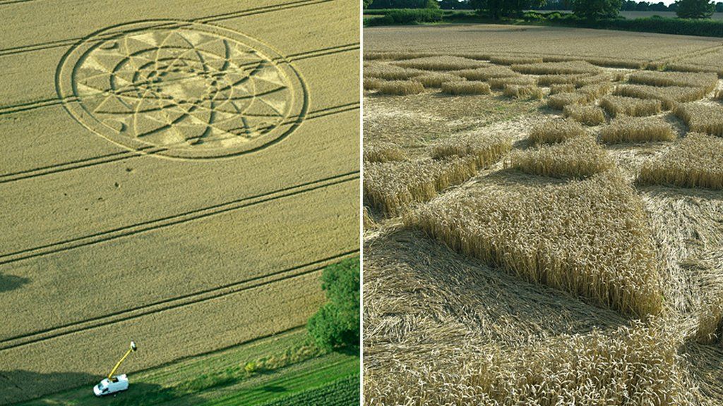 Wiltshire crop circle brings hundreds to farm BBC News