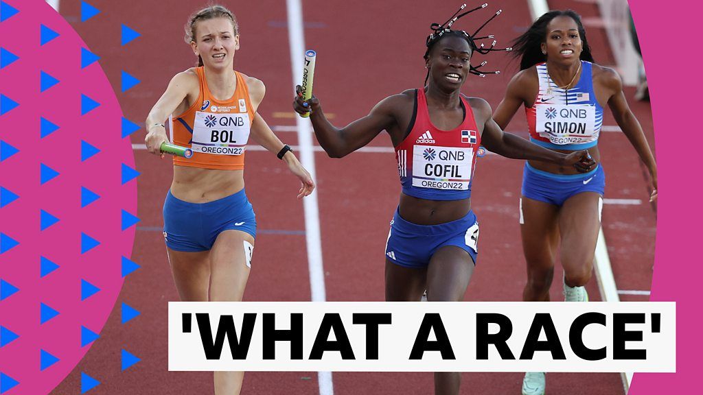 World Athletics Championships: Dominican Republic win 4x400m mixed relay final