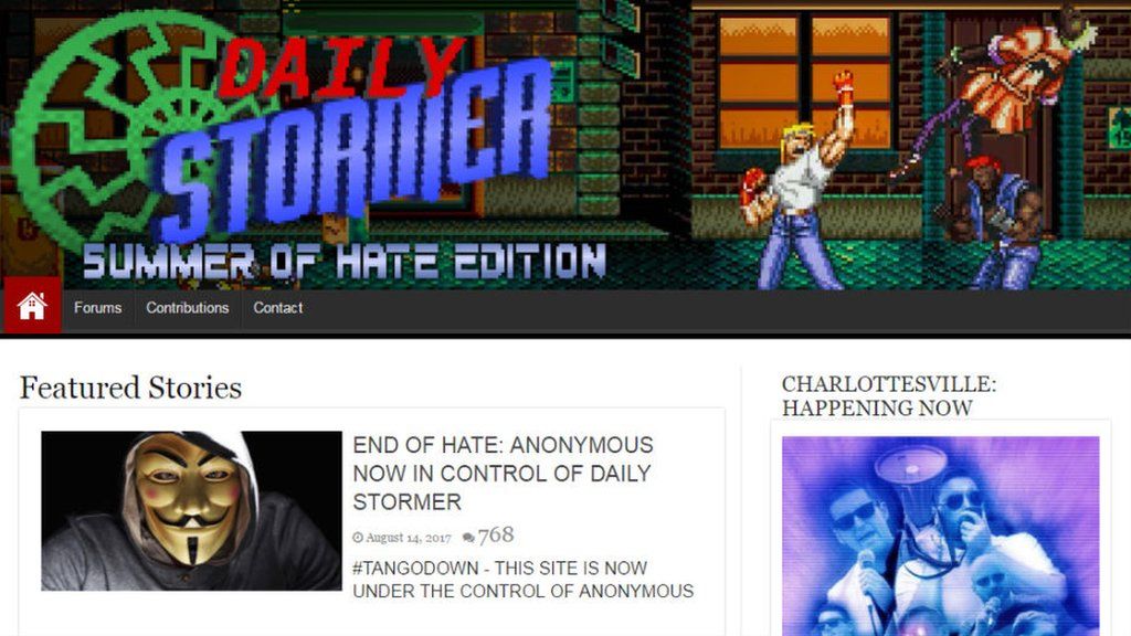 The Daily Stormer website
