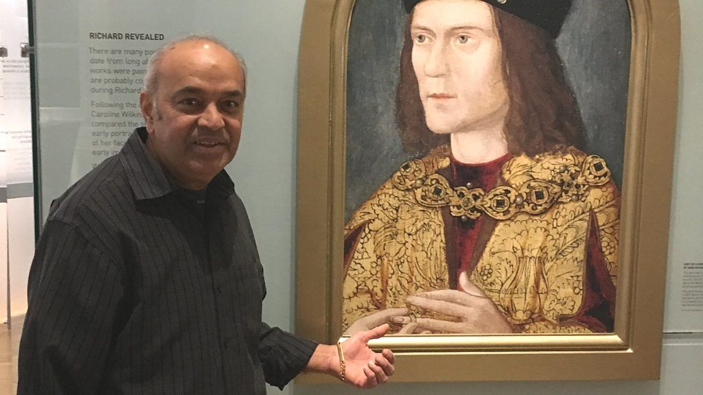 Mike Mistry in the Richard III Visitor Centre