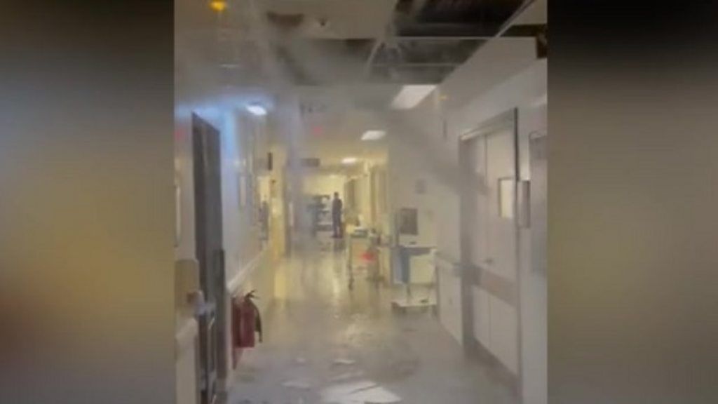 Water leak at QA Hospital