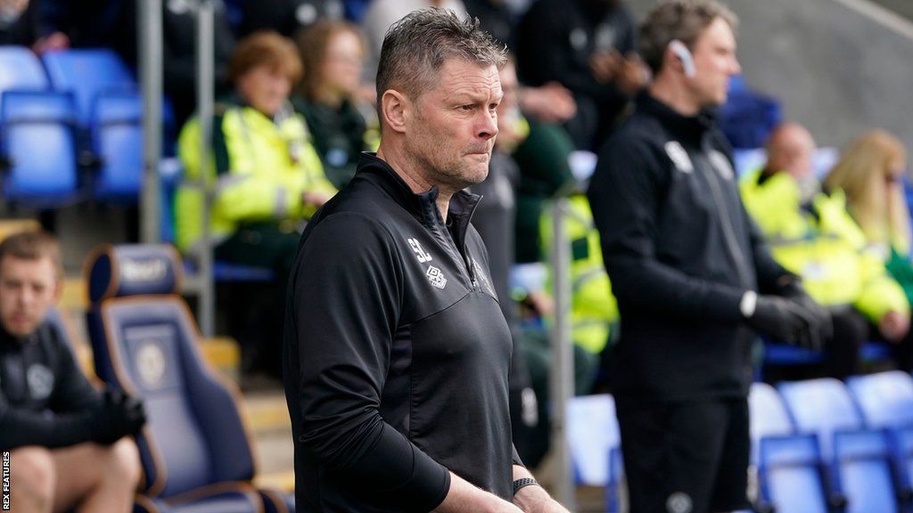 Steve Cotterill on the touchline during a Shrewsbury game