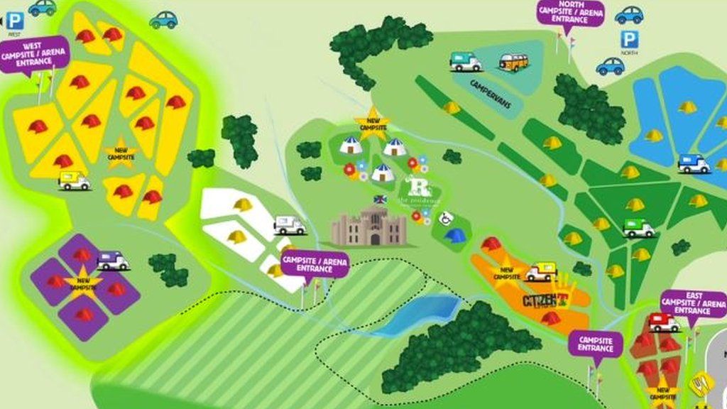 T In The Park Map T In The Park Organisers Announce Campsite Overhaul - Bbc News