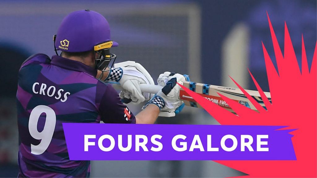 T20 World Cup - New Zealand v Scotland: Matthew Cross hits five consecutive fours