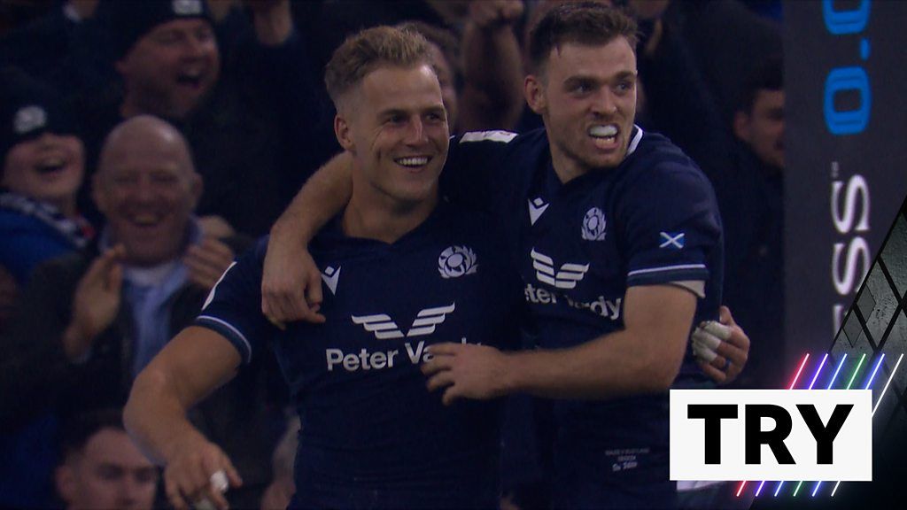 'What a finish!' - Van der Merwe scores second try for Scotland
