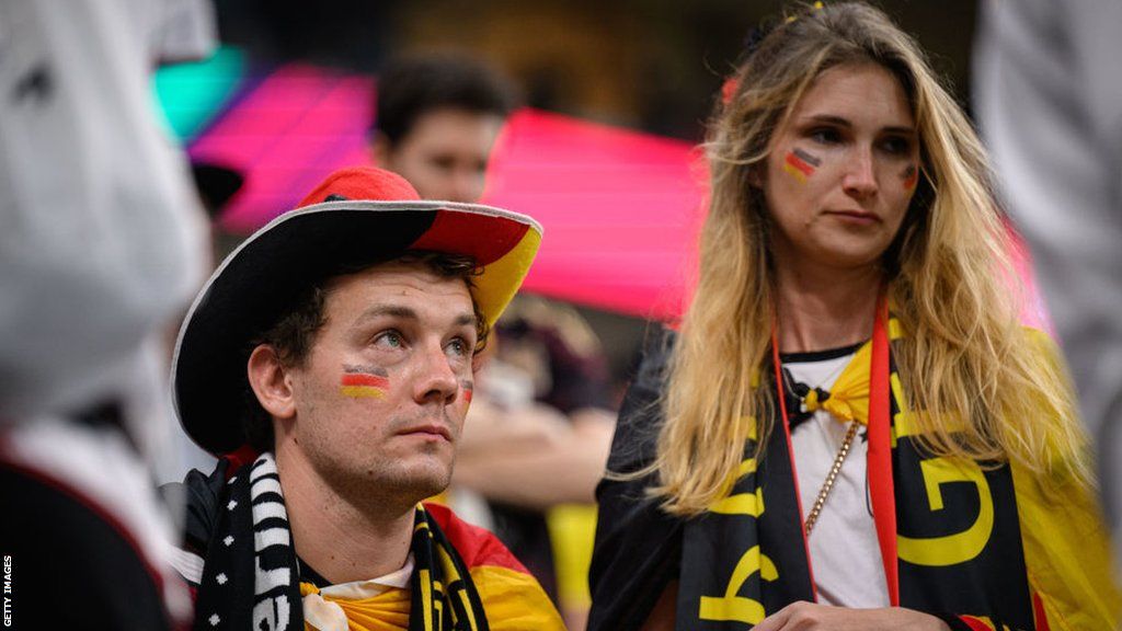 Germany fans following their World Cup exit