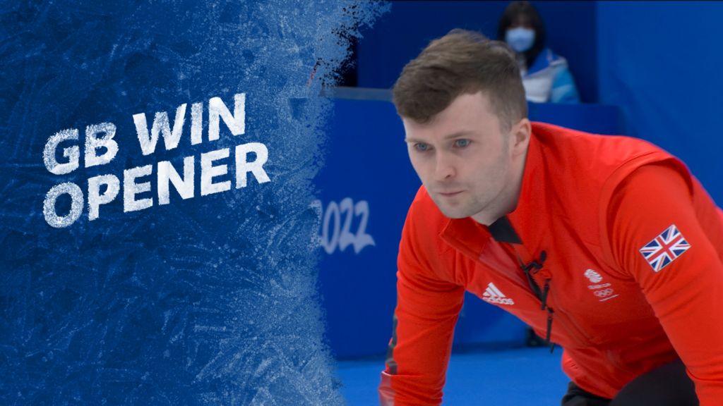 Winter Olympics: GB men's curlers win close opening match against Italy
