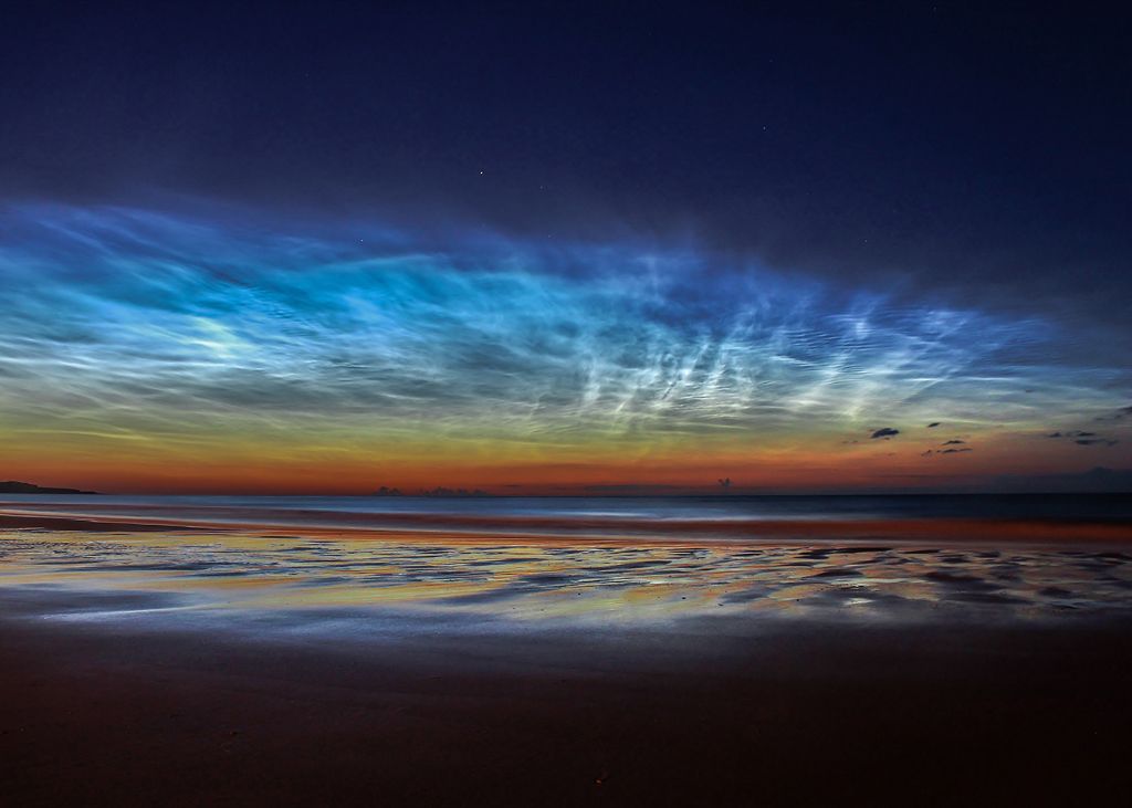 Sunderland Noctilucent Cloud Display - north-east England - by Matt Robinson (Skyscapes, Runner Up)