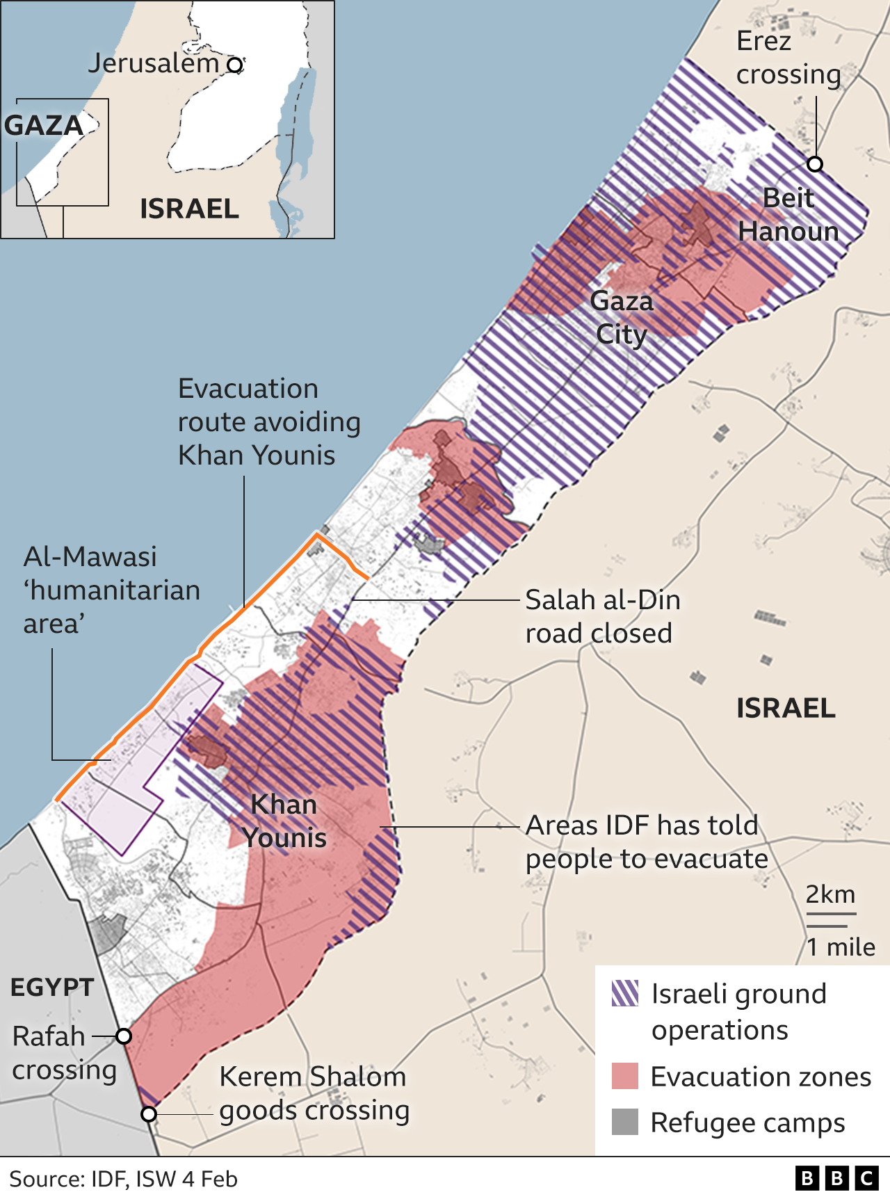 Map of Gaza