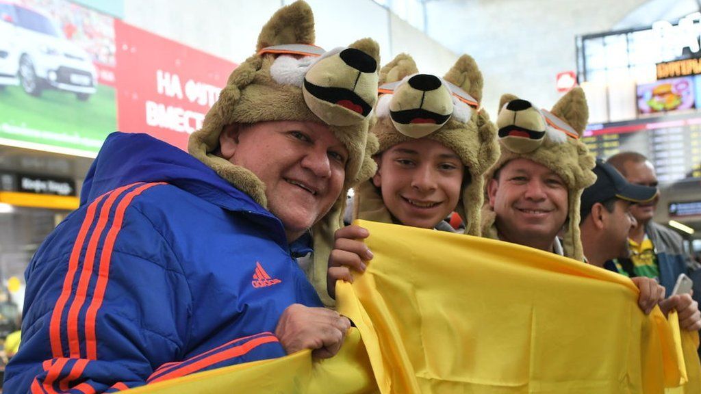 Russian fans in Moscow