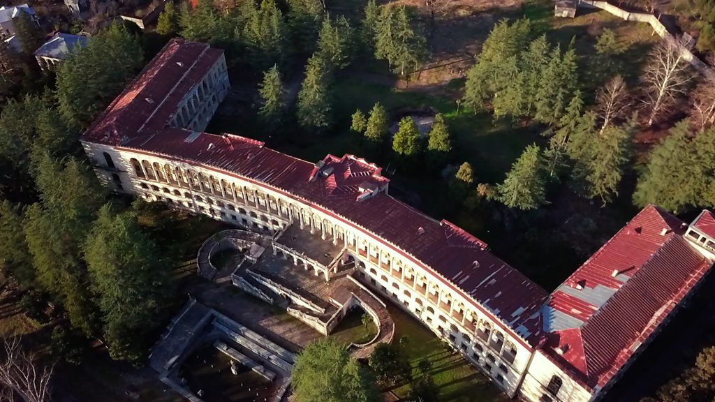 Georgia plans to revive Tskaltubo, an abandoned Soviet-era spa town, but it's an uncertain time for thousands of civil war refugees living among the decaying sanatoriums.