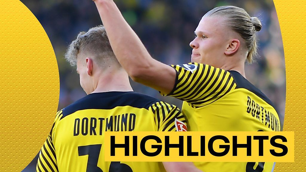 Bundesliga: Erling Haaland scores double as Borussia Dortmund thrash Wolfsburg 6-1