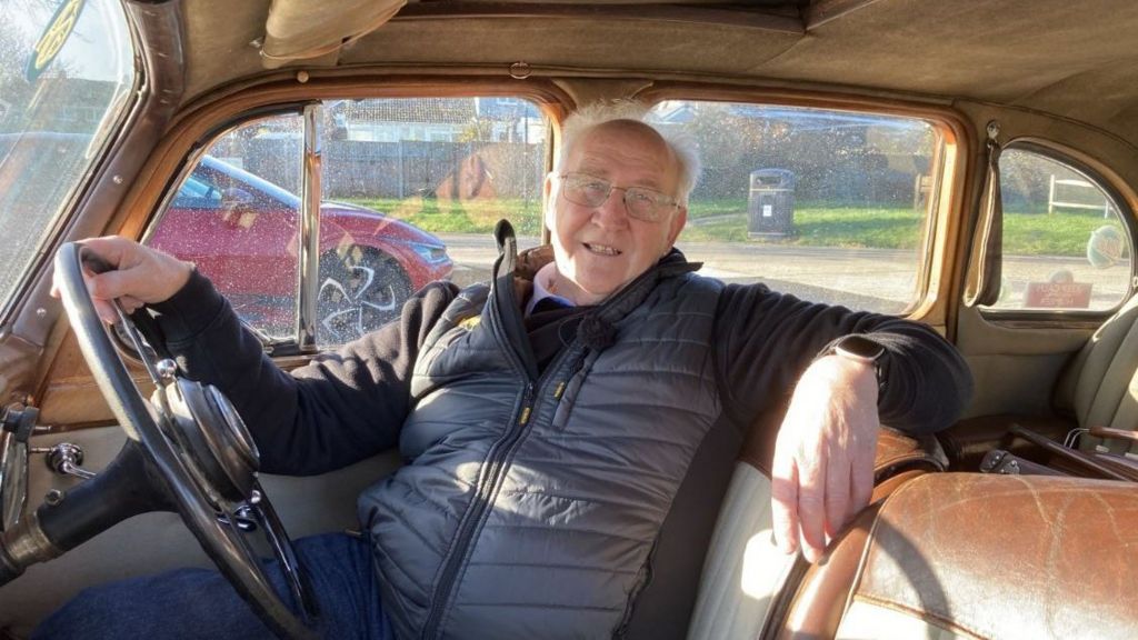 Les Payne in his 1947 Humber