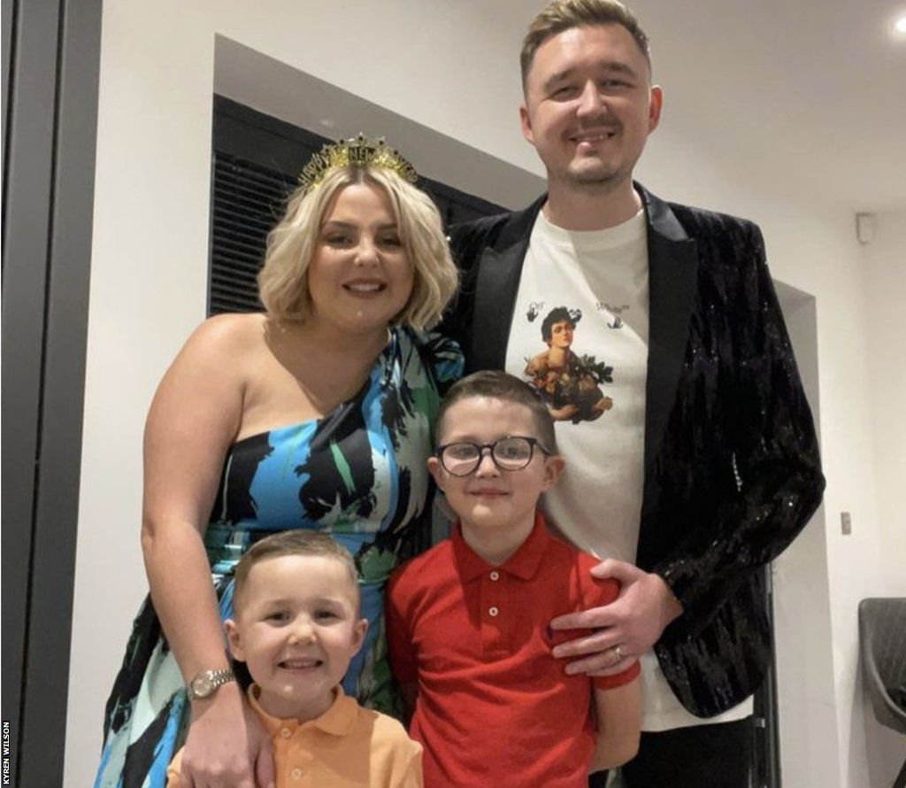 Kyren Wilson and his family