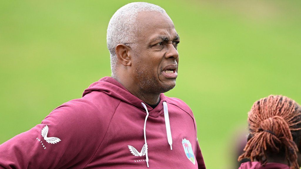 Courtney Walsh during his time as West Indies women coach