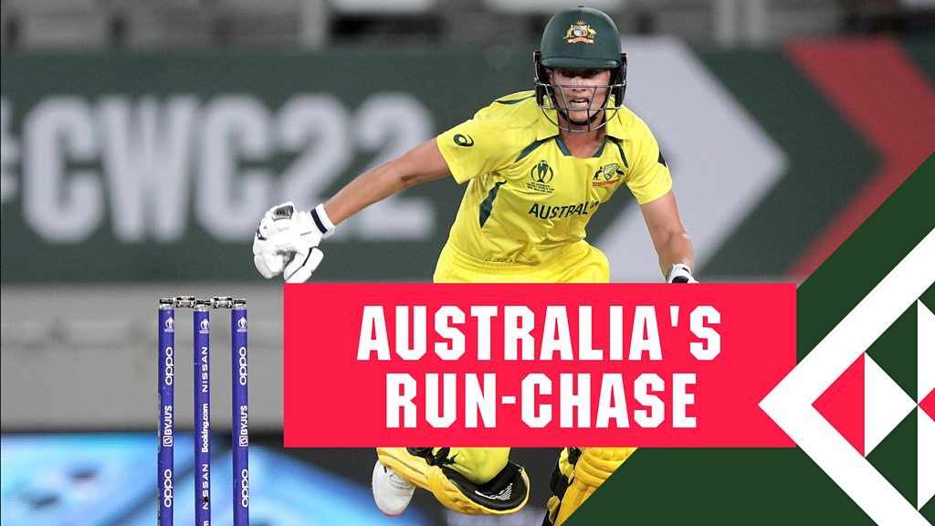 Women's World Cup: Australia batters achieve record run chase to beat India - highlights