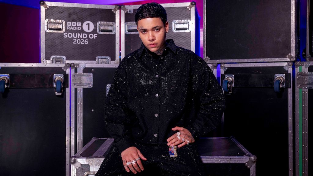 KWN sits on a flight case at BBC Maida Vale's studios