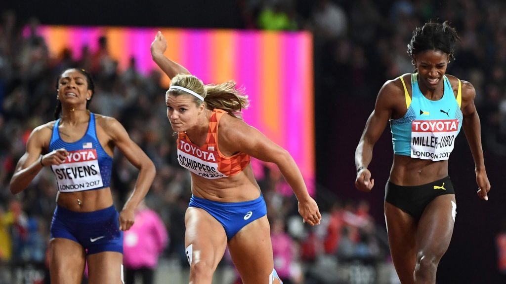 World Athletics Championships 2017 Dafne Schippers Wins 200m Gold With Dina Asher Smith Fourth