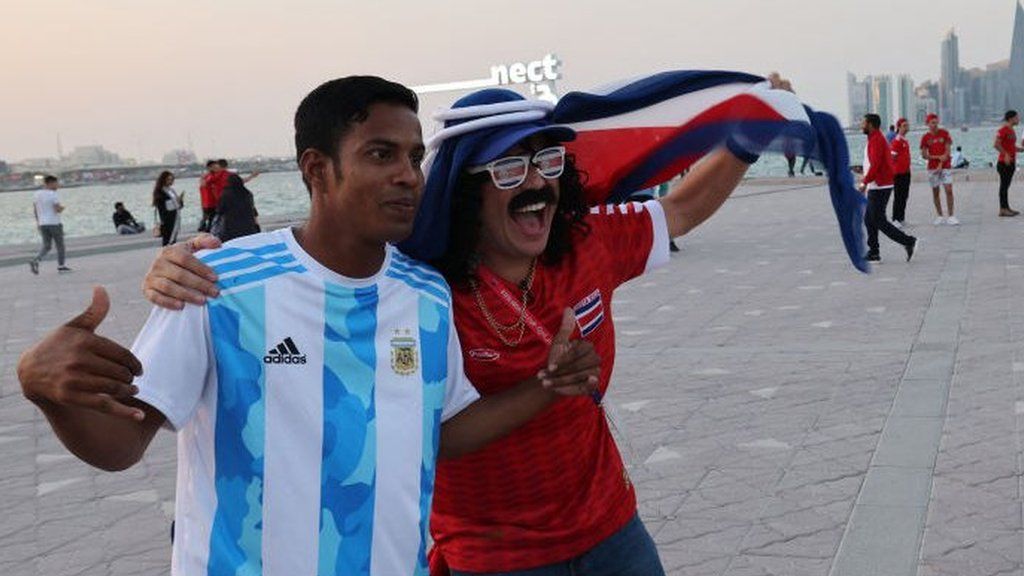 Fans at the Qatar World Cup