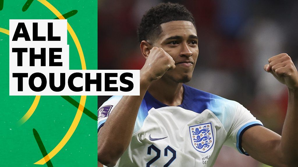 World Cup 2022 Jude Bellingham all touches as England beat Senegal