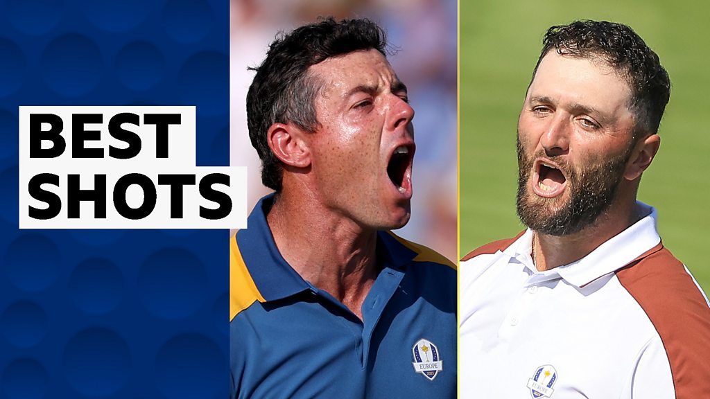 McIlroy &amp; Rahm feature in best shots of the Ryder Cup