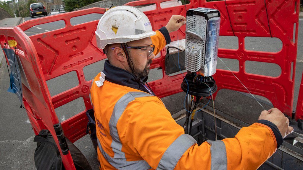An engineer working for openreach