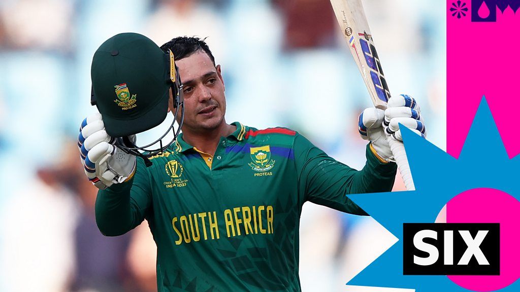 De Kock brings up second successive century with a six