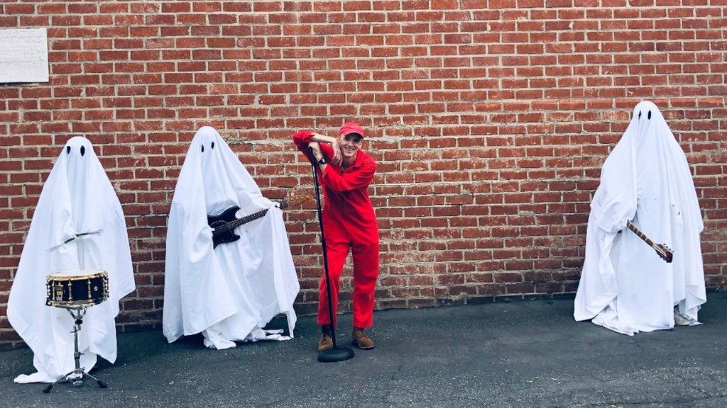 Behind the scenes on the video for A Ghost