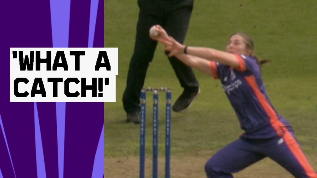 The Hundred 2023 Northern Superchargers' Wareham takes catch