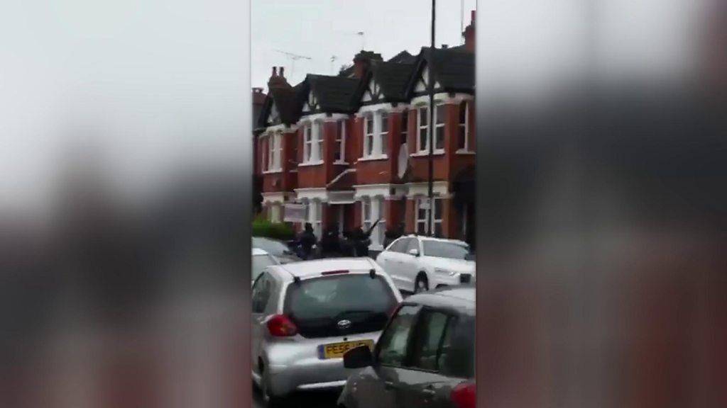 Moment Willesden house raided in anti-terror operation
