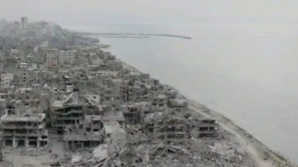 Footage released by UNRWA this week shows a trail of devastation in the seaside city.