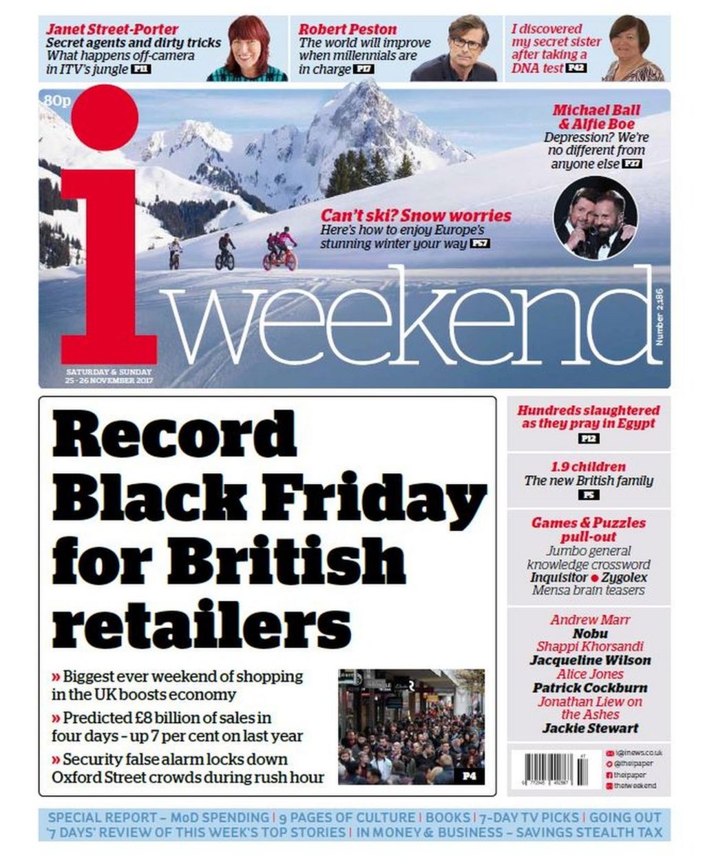 Newspaper headlines 'Record' Black Friday and defence 'revolt' BBC News