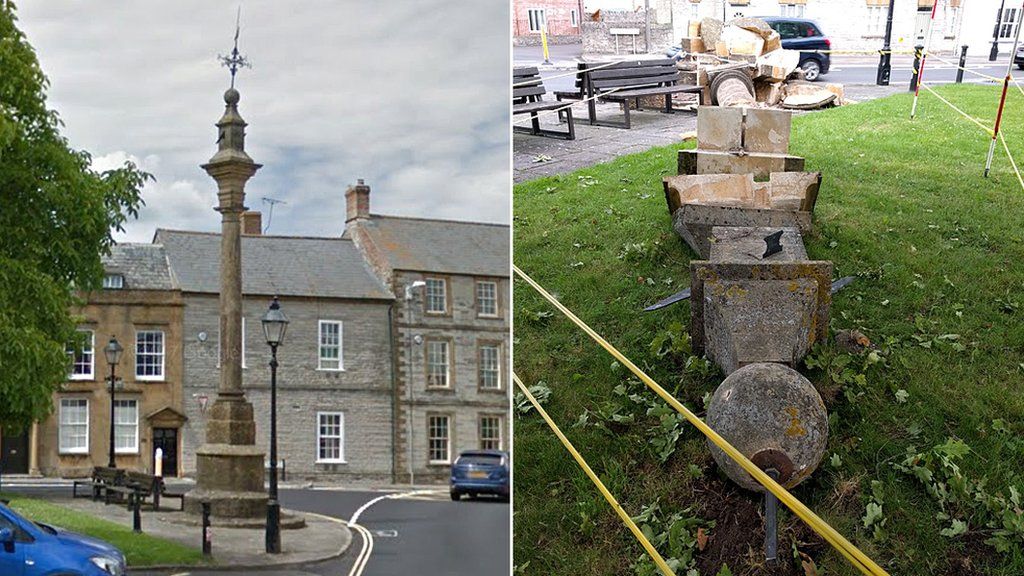 Ilchester market cross repair to cost thousands BBC News