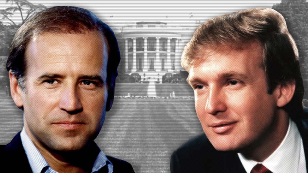 US election 2020 Trump and Biden pictured through the years BBC News