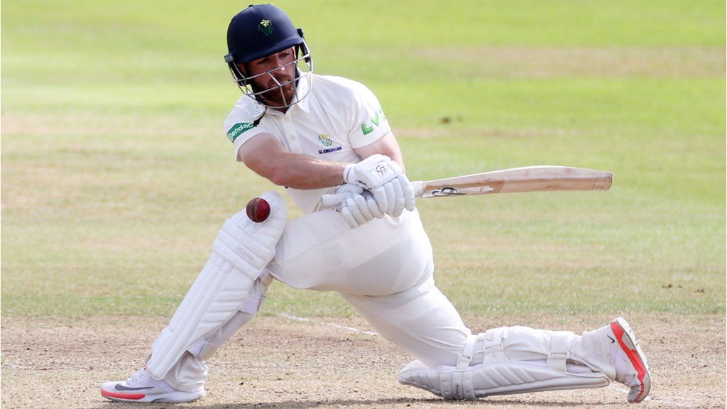 David Lloyd during his innings of 313 not out against Derbyshire in September 2022