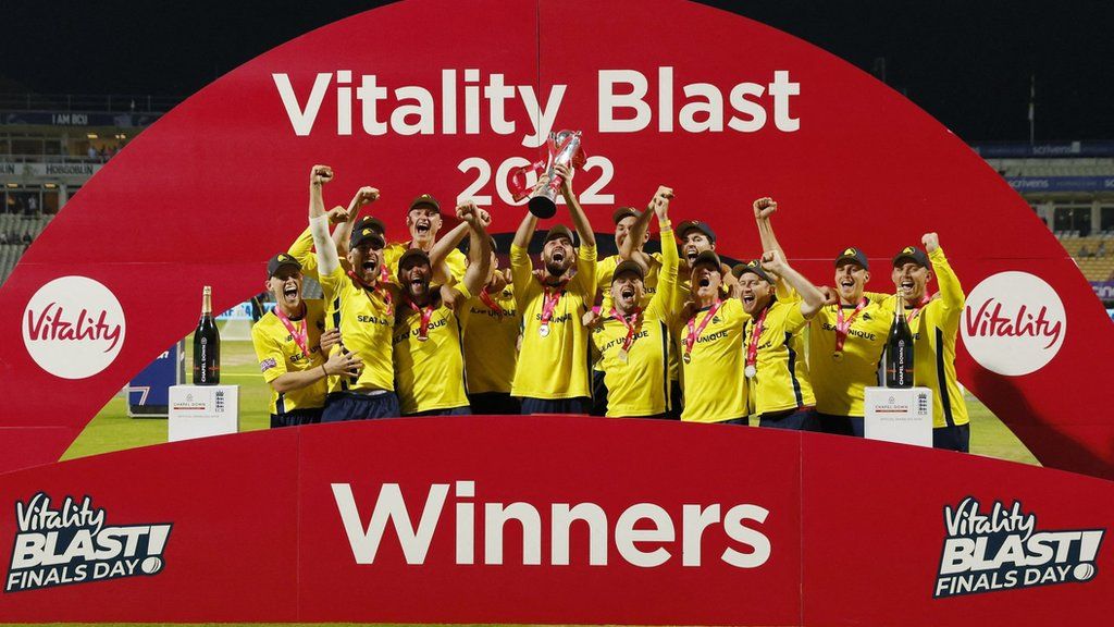 Hampshire lift the trophy