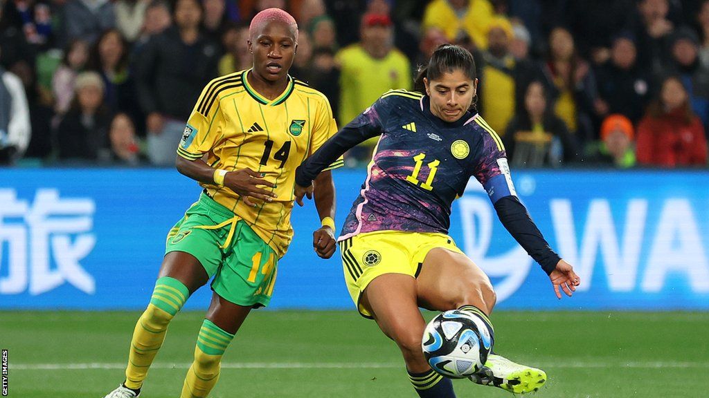 Catalina Usme scores for Colombia against Jamaica
