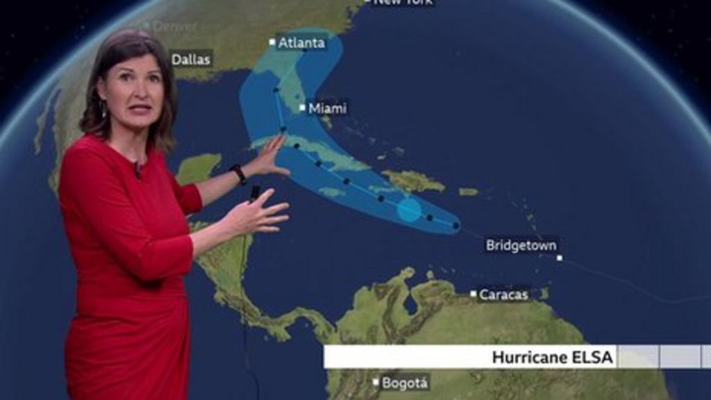 Hurricane Elsa heads to Haiti BBC Weather